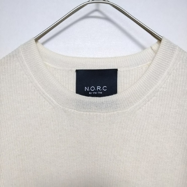 2959 NORCbytheline クルーネックニット アイボリー LL 新品