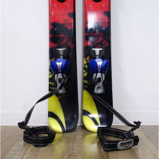 サロモン SALOMON ファンスキー 99cm ファットタイプ ビンディング サロモン C610 スキー板 アウトドア  重量実測：2020g（ビンディング含む1本)