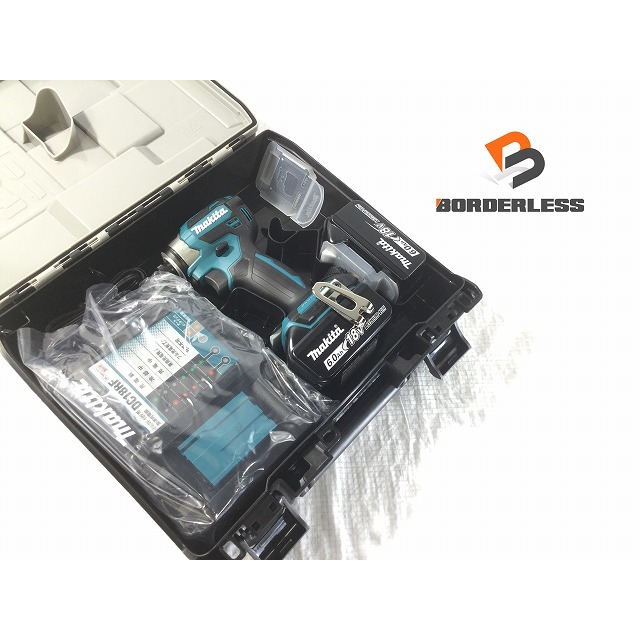 ☆未使用品 説明書無し☆ makita マキタ 18V 充電式インパクトドライバ TD173DRGXB 黒/ブラック バッテリー2個(18V 6.0Ah) 充電器 67100