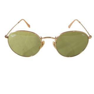 レイバン(Ray-Ban)の美品 Ray-Ban レイバン ROUND METAL ラウンドメタル サングラス VOLVE エヴォルヴ 調光グリーン RB3447  9064/4C  50□21  145 3F【A0】(サングラス/メガネ)