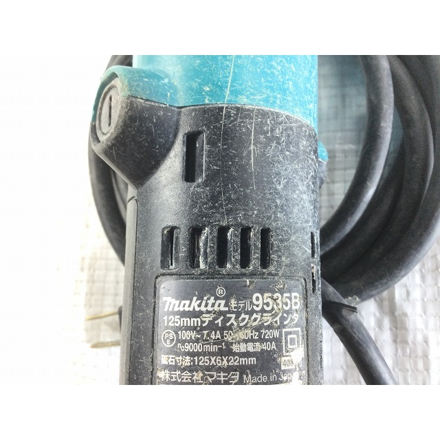 ☆中古品☆makita マキタ 100V 125mm ディスクグラインダー 9535B 研磨 切断 DIY 日曜大工 68249 ☆品☆makita マキタ 100V 125mm ディスクグラインダー 9535B 研磨 切断 DIY 日曜大工 68249