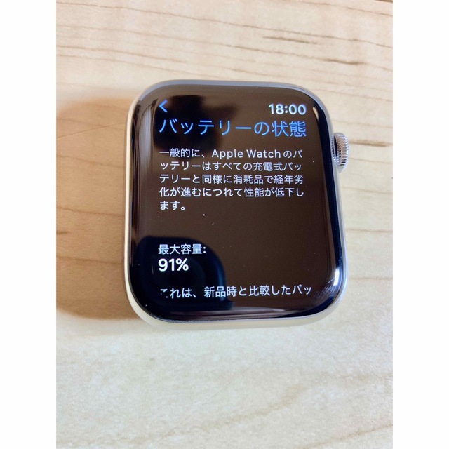Apple Watch5 44㎜　シルバーステンレス　純正ミラネーゼループ未使用