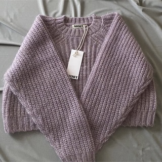新品 NKNIT ンニット mix color mohair knit ショート(ニット/セーター)