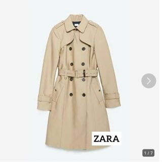 ザラ(ZARA)の【ZARA】着痩せ トレンチコート ベージュ 秋春(トレンチコート)