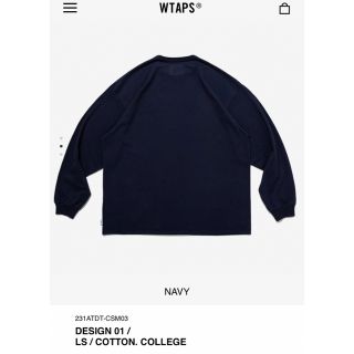 Mサイズ wtaps DESIGN 01 LS COTTON. COLLEGE