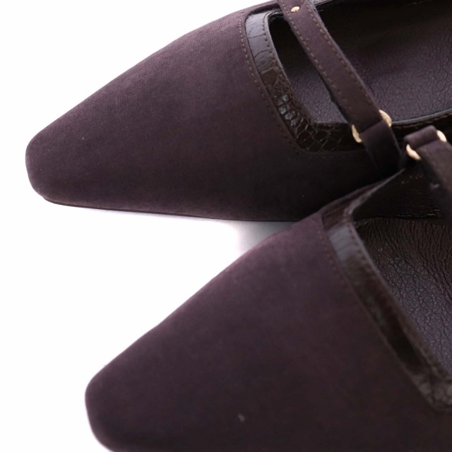 RANDA(ランダ)のランダ パンプス ローヒール チャンキーヒール スクエアトゥ ストラップ付き レディースの靴/シューズ(ハイヒール/パンプス)の商品写真