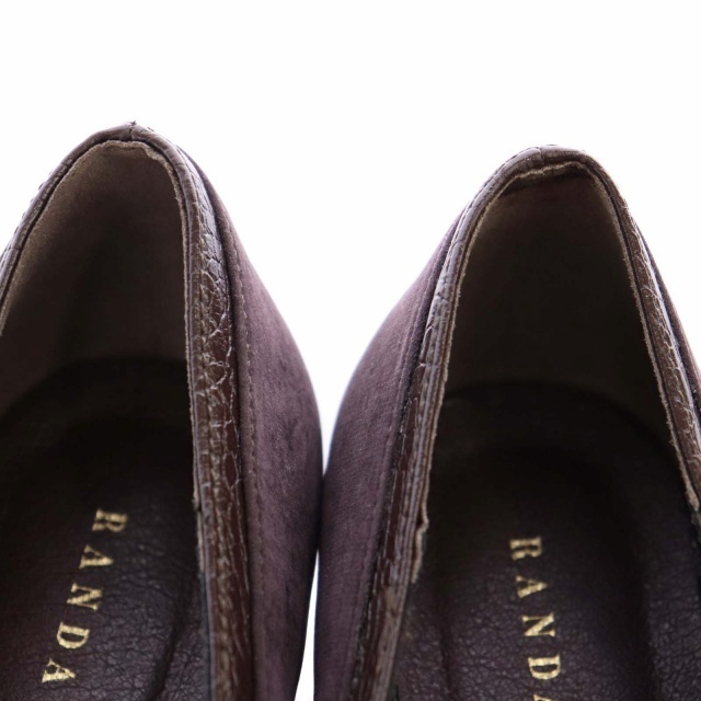 RANDA(ランダ)のランダ パンプス ローヒール チャンキーヒール スクエアトゥ ストラップ付き レディースの靴/シューズ(ハイヒール/パンプス)の商品写真