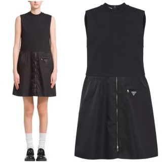 PRADA - PRADA プラダ ナイロン コットン ドレス ワンピースの通販|ラクマ