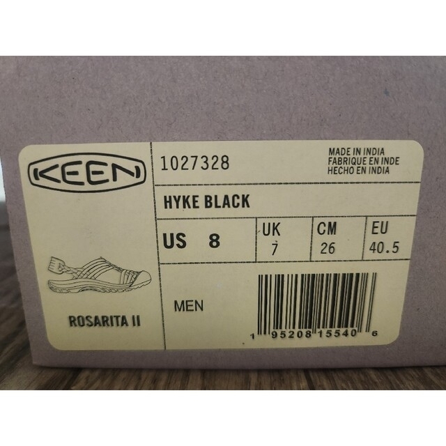 HYKE × KEEN ROSARITA II Black×Black 26.0