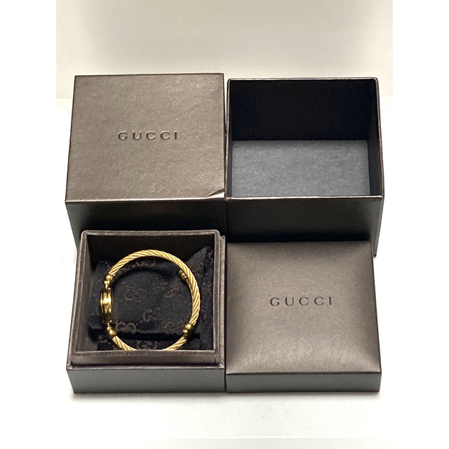 【箱付き】極美品　GUCCI グッチ　バングル　電池新品　レディース腕時計