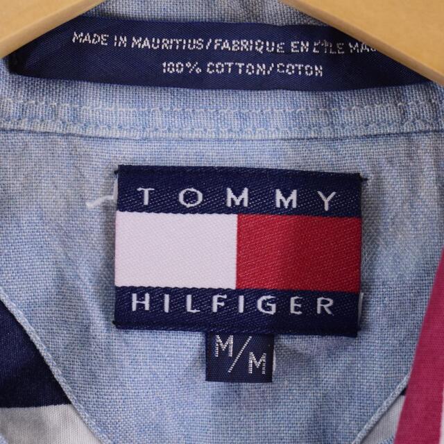 TOMMY HILFIGER(トミーヒルフィガー)の古着 90年代 トミーヒルフィガー TOMMY HILFIGER 長袖 ボタンダウンストライプシャツ メンズL ヴィンテージ /eaa321397 メンズのトップス(シャツ)の商品写真