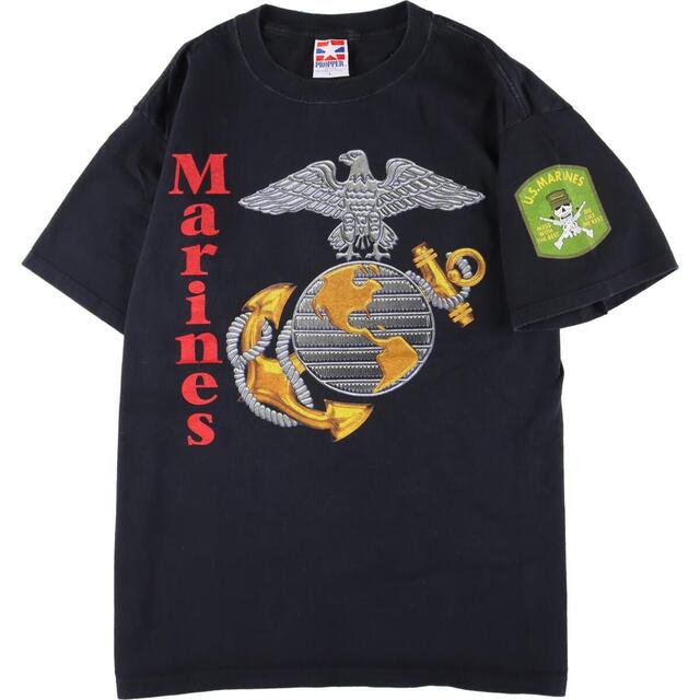 90年代 anvil U.S.MARINES アメリカ海兵隊 プリントTシャツ USA製 メンズL ヴィンテージ /eaa321716