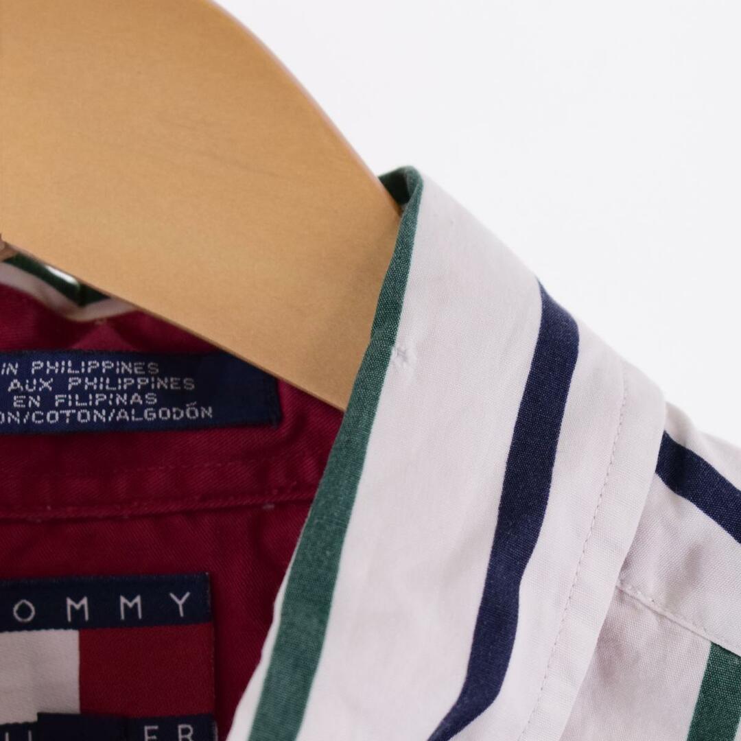 TOMMY HILFIGER(トミーヒルフィガー)の古着 90年代 トミーヒルフィガー TOMMY HILFIGER 長袖 ボタンダウンストライプシャツ メンズXL ヴィンテージ /eaa322700 メンズのトップス(シャツ)の商品写真