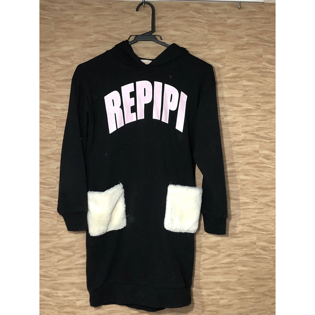 repipi armario(レピピアルマリオ)のレピピ　パーカーワンピース キッズ/ベビー/マタニティのキッズ服女の子用(90cm~)(ワンピース)の商品写真