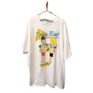 ステューシー(STUSSY)の649.Beavis and Butt-Head ビーバス&バットヘッド白T(Tシャツ/カットソー(半袖/袖なし))