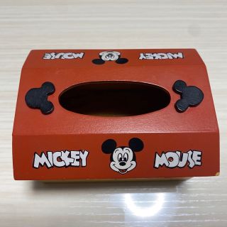 ディズニー(Disney)の【値下げ】木製 ディズニー テッシュボックス(ティッシュボックス)