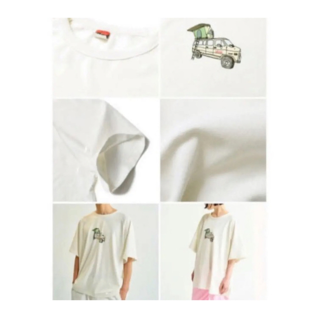 ナンガ×ウシオダ ヒロアキ バンライフ プリントティー メンズ Tシャツ