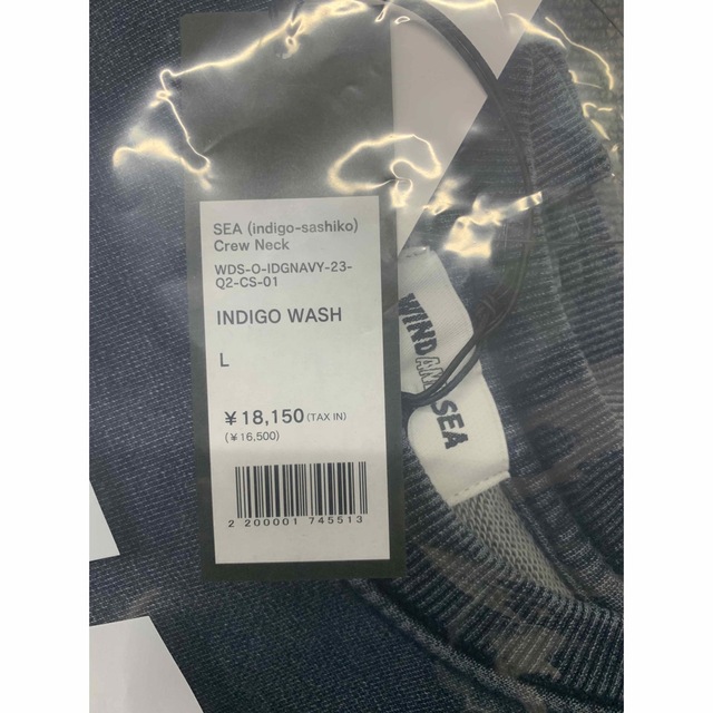 WIND AND SEA - WIND AND SEA (INDIGO) CREW NECK Lの通販 by とも's