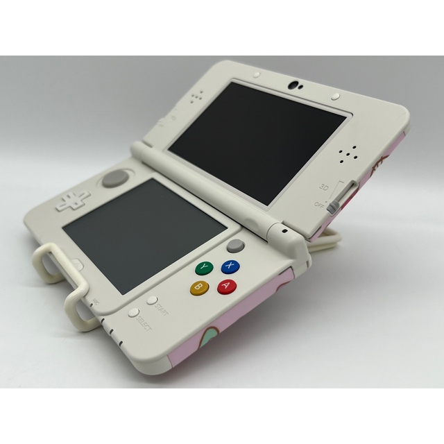 ニンテンドー3DS(ニンテンドー3DS)の【ほぼ完品・美品】Newニンテンドー3DS ハローキティー きせかえ 本体 エンタメ/ホビーのゲームソフト/ゲーム機本体(携帯用ゲーム機本体)の商品写真