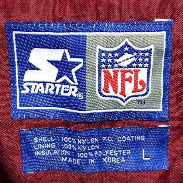 STARTER(スターター)のスターター×NFLカージナルス ハーフジップ 刺繍 XL 中綿ナイロンジャケット メンズのジャケット/アウター(ブルゾン)の商品写真