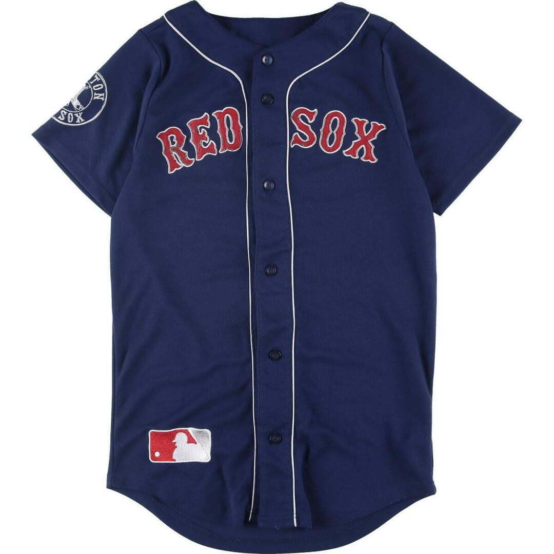 マジェスティック Majestic MLB BOSTON RED SOX ボストンレッドソックス ゲームシャツ ベースボールシャツ メンズXS /eaa32145137cm袖丈