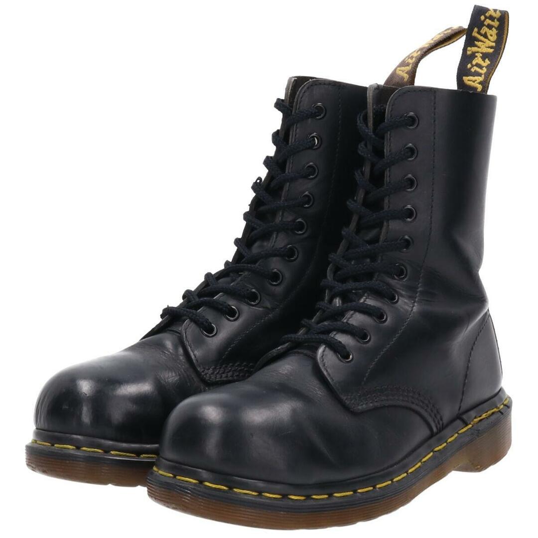 ドクターマーチン Dr.Martens スチールトゥ 10ホールブーツ 英国製 UK3 レディース21.5cm /saa008729