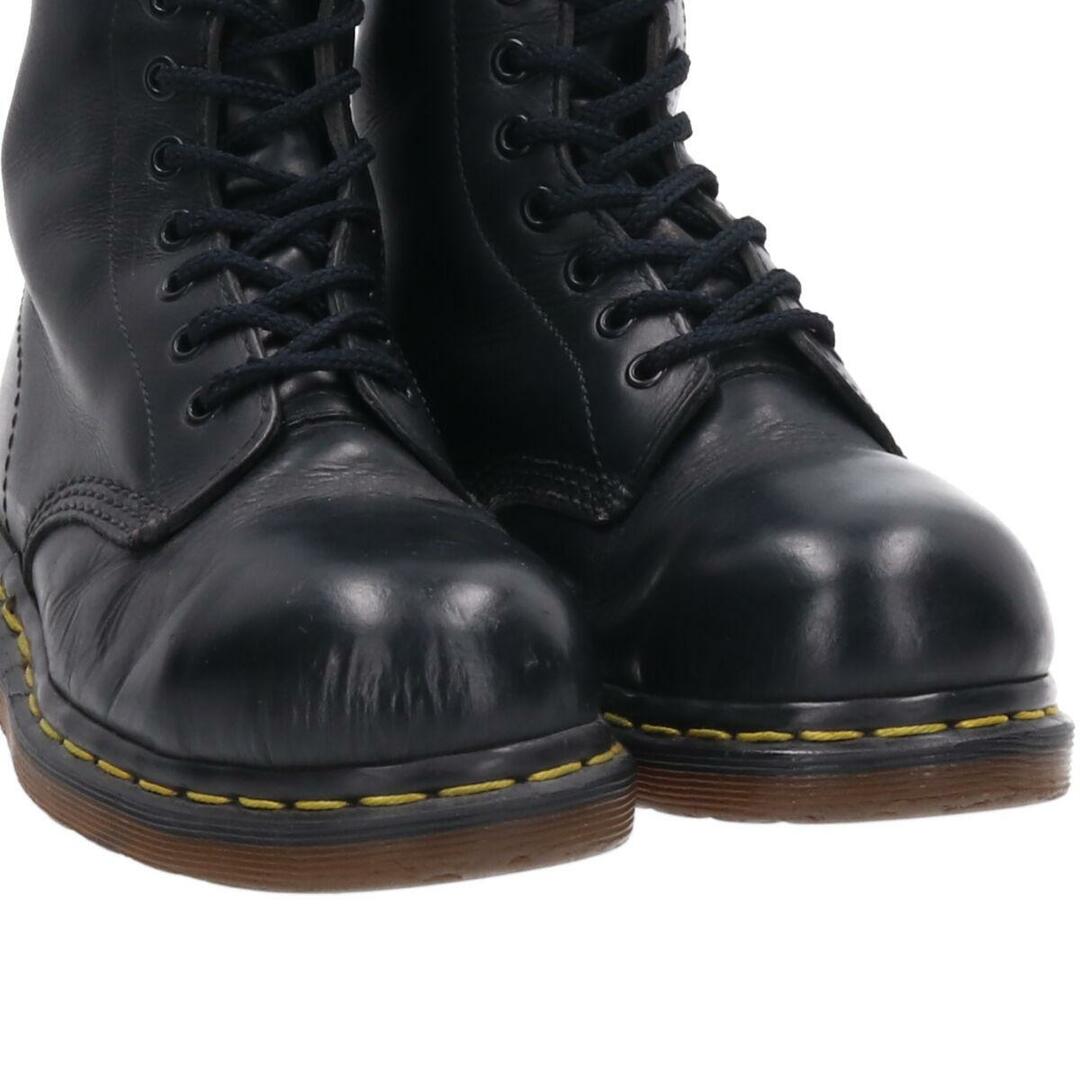 無地生産国ドクターマーチン Dr.Martens スチールトゥ 10ホールブーツ 英国製 UK3 レディース21.5cm /saa008729