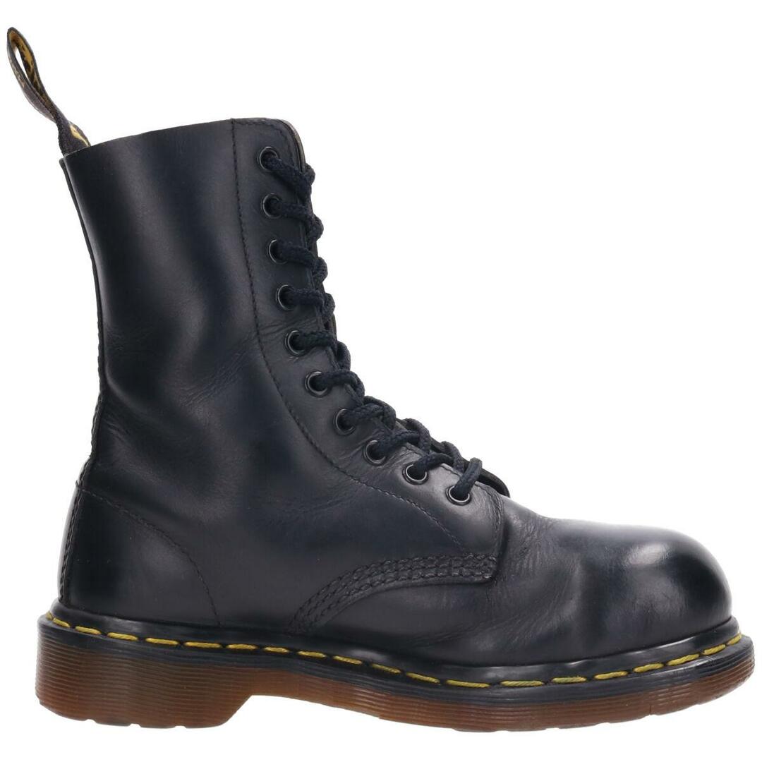 Dr.Martens(ドクターマーチン)の古着 ドクターマーチン Dr.Martens スチールトゥ 10ホールブーツ 英国製 UK3 レディース21.5cm /saa008729 レディースの靴/シューズ(ブーツ)の商品写真