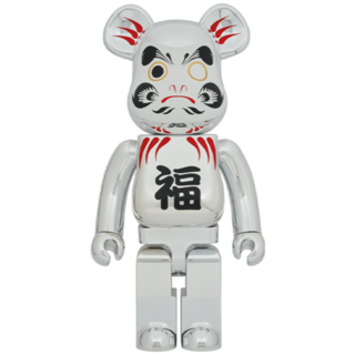 BE@RBRICK 達磨 銀メッキ 1000％(その他)