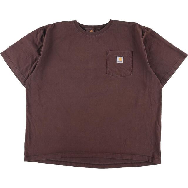 カーハート Carhartt ORIGINAL FIT 半袖 ワンポイントロゴポケットTシャツ メンズXXL /eaa321075