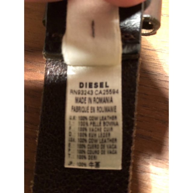 DIESEL(ディーゼル)のディーゼル　ベルト　ダークブラウン メンズのファッション小物(ベルト)の商品写真