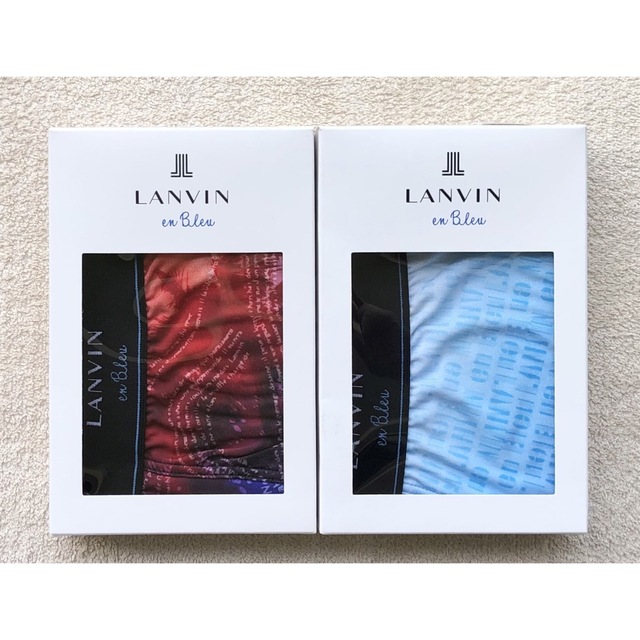 LANVIN en Bleu ボクサーパンツ Ｌサイズ 2枚 日本製