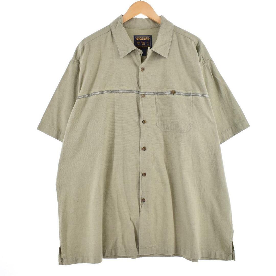 WOOLRICH(ウールリッチ)の古着 ウールリッチ WOOLRICH 半袖 オープンカラー コットンシャツ ボックスシャツ メンズXXL /eaa322170 メンズのトップス(シャツ)の商品写真