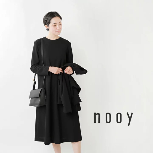 nooy(ヌーイ)の新品 nooy ヌーイ 接結ジョーゼット編みフロードレス ワンピース フォーマル レディースのワンピース(ひざ丈ワンピース)の商品写真