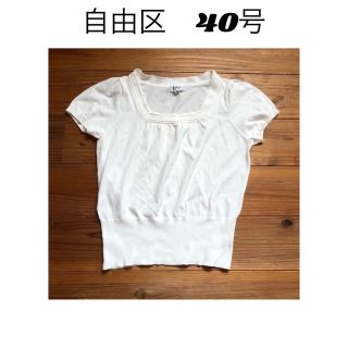 ジユウク(自由区)の半袖ニット トップス カットソー　自由区(Tシャツ(半袖/袖なし))