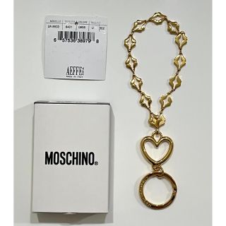 モスキーノ(MOSCHINO)の大幅再々々々お値下！未使用新品﻿レア唇＆ハート★モスキーノ金色キーホルダー (キーホルダー)