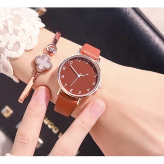 807【新商品】レディース★腕時計★クォーツ★シンプル★茶色 レディース(腕時計)