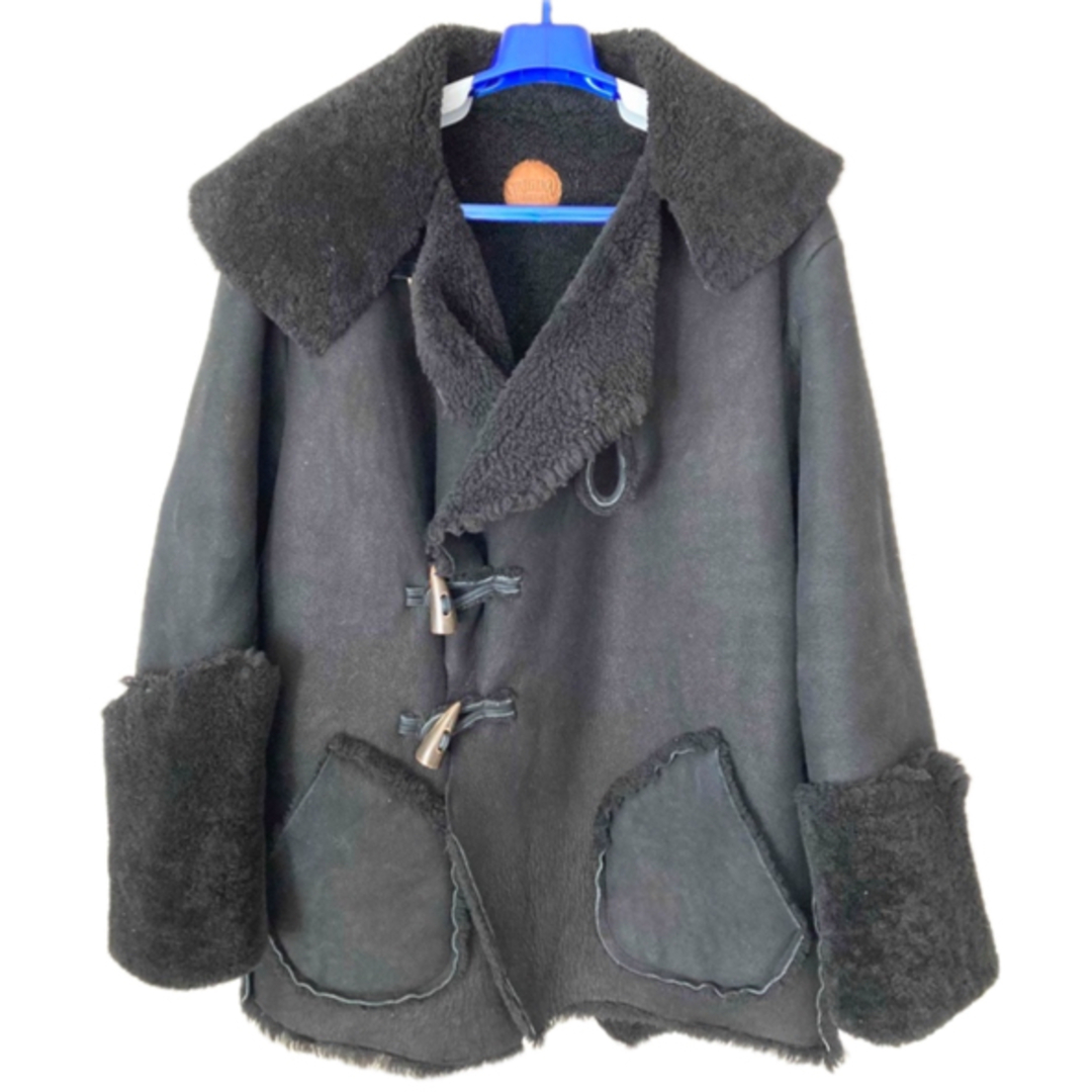TENDERLOIN(テンダーロイン)のテンダーロイン レザー ムートン ジャケット キムタク着 ブラック ショート メンズのジャケット/アウター(レザージャケット)の商品写真