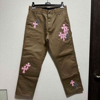 クロムハーツ(Chrome Hearts)のCHROMEHEARTS クロムハーツ カーペンターパンツ クロスパッチ 32(デニム/ジーンズ)