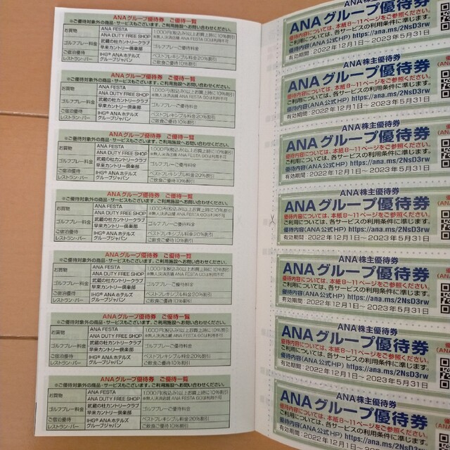 ANAの株主優待 チケットの優待券/割引券(その他)の商品写真