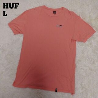 ハフ(HUF)のHUF バックロゴ Tシャツ L ピンク(Tシャツ/カットソー(半袖/袖なし))