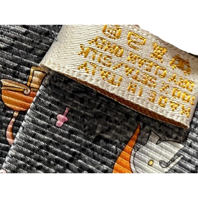 BVLGARI(ブルガリ)の【美品】ブルガリ プリント柄 兜 セッテピエゲ イタリア製 ネクタイ グレー メンズのファッション小物(ネクタイ)の商品写真