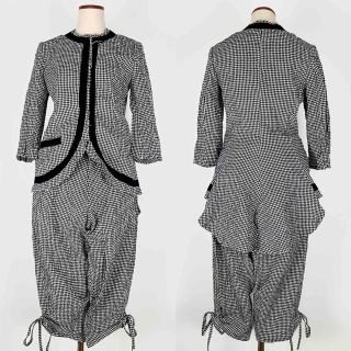 ヨウジヤマモト(Yohji Yamamoto)のヨウジ ヤマモト ギンガムチェック ワッシャー パンツセットアップ 1(セット/コーデ)