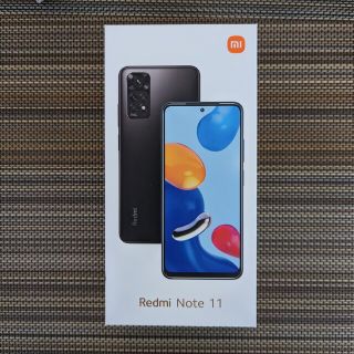 アンドロイド(ANDROID)のXiaomi Redmi Note 11 グラファイトグレー 未使用(スマートフォン本体)