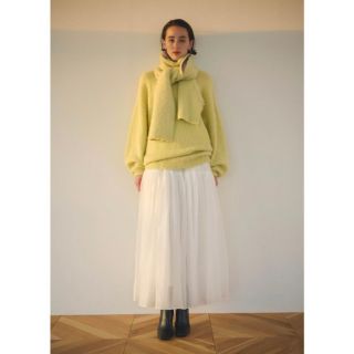 アメリヴィンテージ(Ameri VINTAGE)のハディクリー BicolorKnit Volume Skirt(ロングスカート)