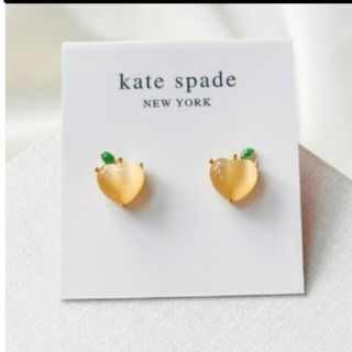 ケイトスペードニューヨーク(kate spade new york)の【新品】kate spade ケイトスペード フルーツサラダピーチスタッドピアス(ピアス)