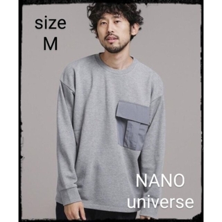 ナノユニバース(nano・universe)のカーゴポケットクルーネックスウェット(スウェット)