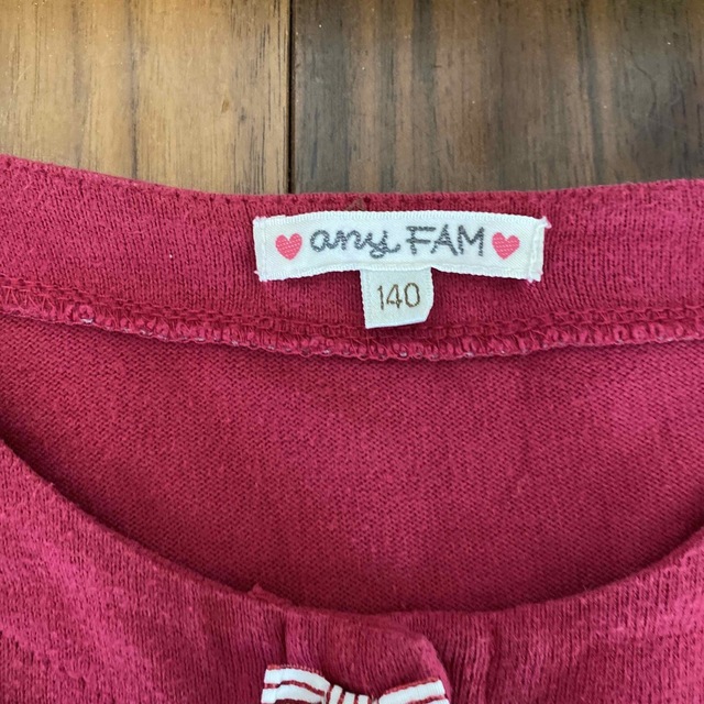 anyFAM(エニィファム)のエニィファム　any fam カーディガン　140 キッズ/ベビー/マタニティのキッズ服女の子用(90cm~)(カーディガン)の商品写真