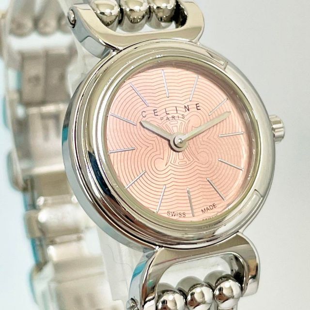 277 CELINE セリーヌ時計 レディース腕時計 ラウンド型 ピンク 277 CELINE セリーヌ時計 レディース腕時計 ラウンド型 ピンク