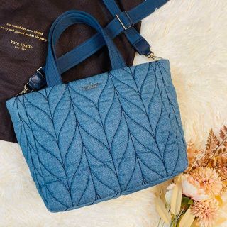 ケイトスペードニューヨーク(kate spade new york)の極美品＊kate spade 2way ショルダーバッグ デニム キルティング(ショルダーバッグ)